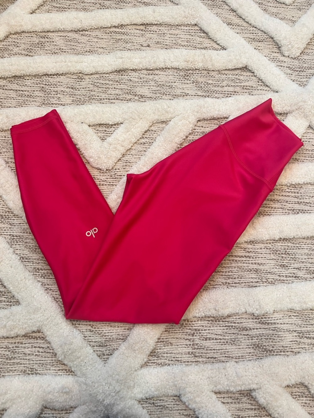 ALO Airlift High Waist 7/8 Watermelon Pink Leggings perfect no flaws XS